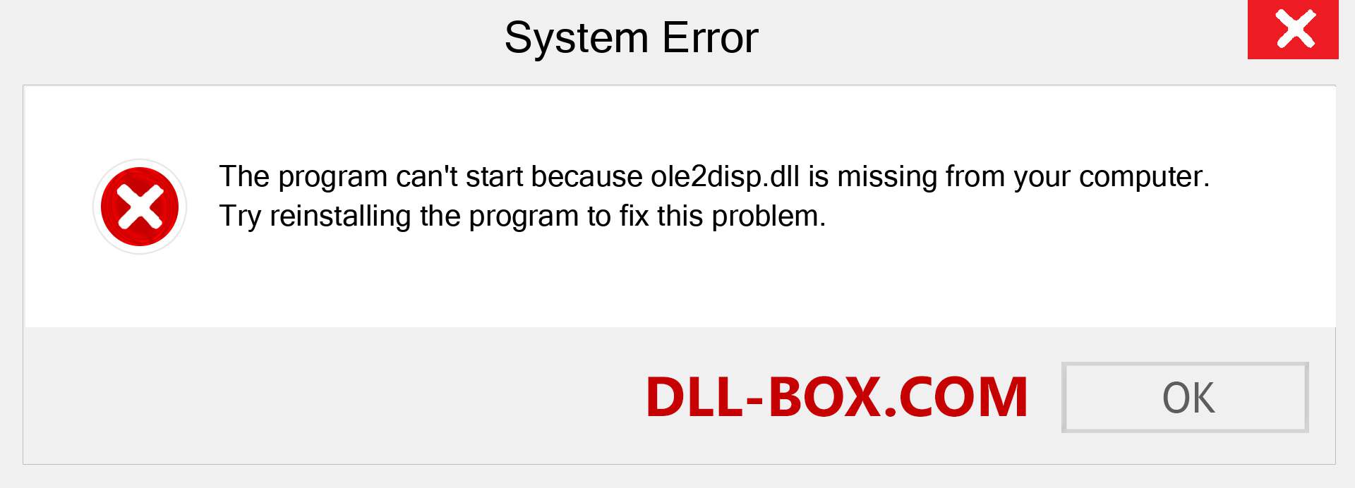  ole2disp.dll file is missing?. Download for Windows 7, 8, 10 - Fix  ole2disp dll Missing Error on Windows, photos, images