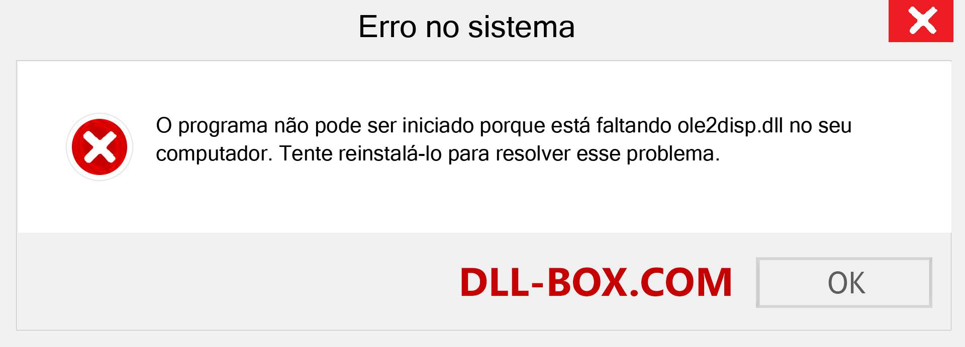 Arquivo ole2disp.dll ausente ?. Download para Windows 7, 8, 10 - Correção de erro ausente ole2disp dll no Windows, fotos, imagens